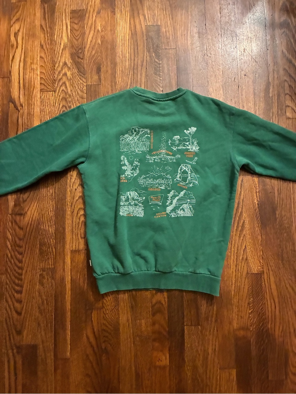 Parks Project Forest Green Scenic Backprint Crewneck Sweatshirt